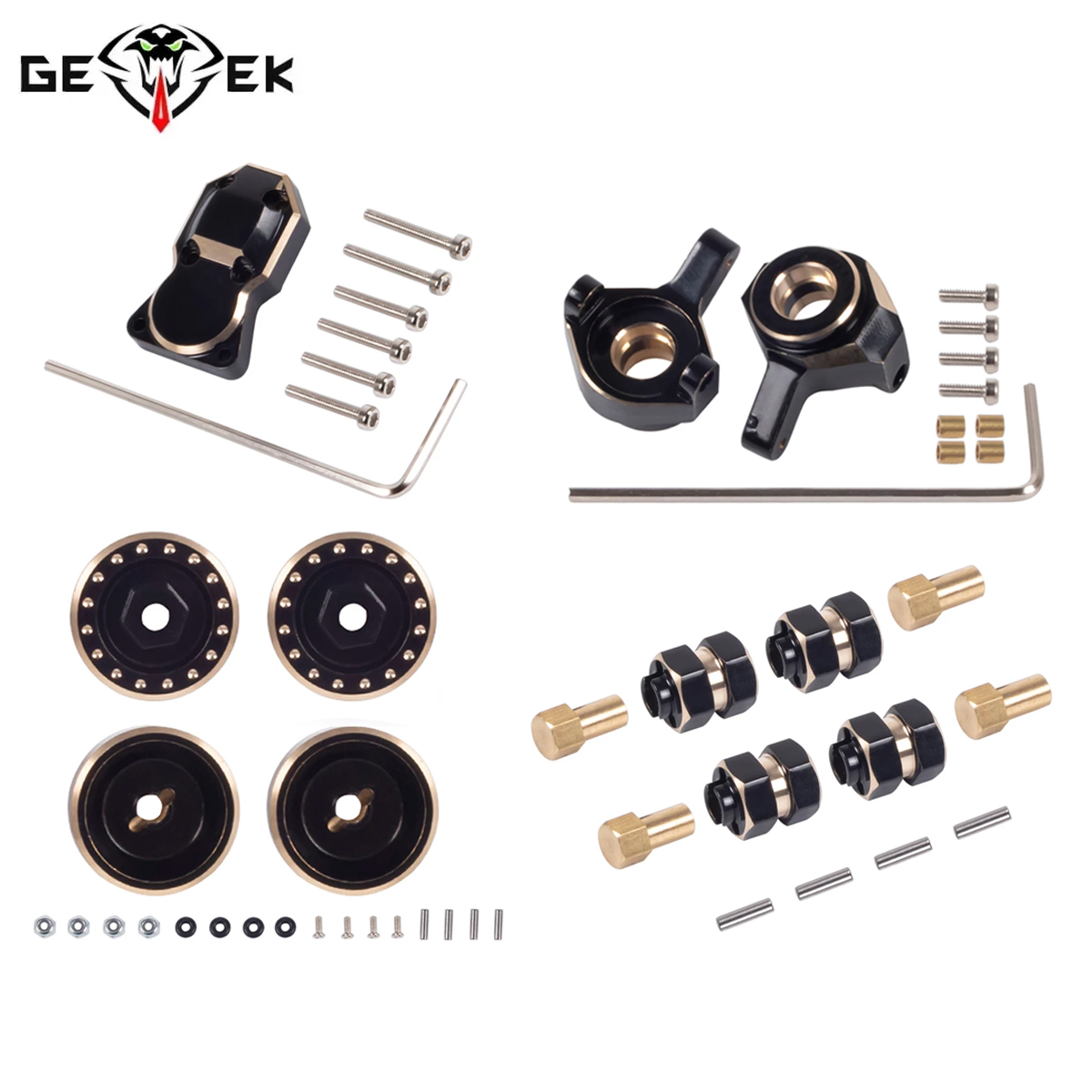 Rc Hobby Crawler - أجزاء ترقية نحاسية لعجلات التوجيه والموازنة