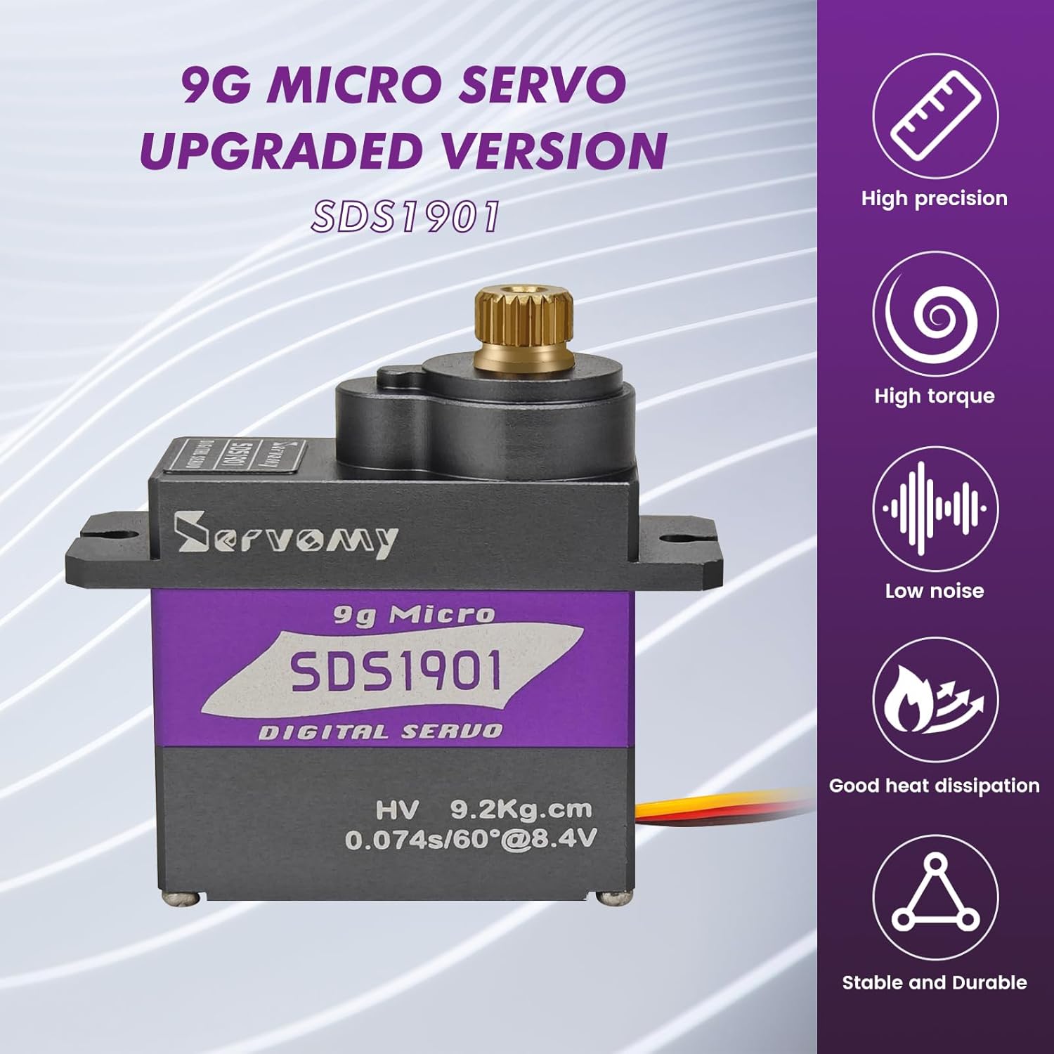 Servo Metal Gear - SERVOMY-SDS1901 Digital 9G Micro Coreless Servo