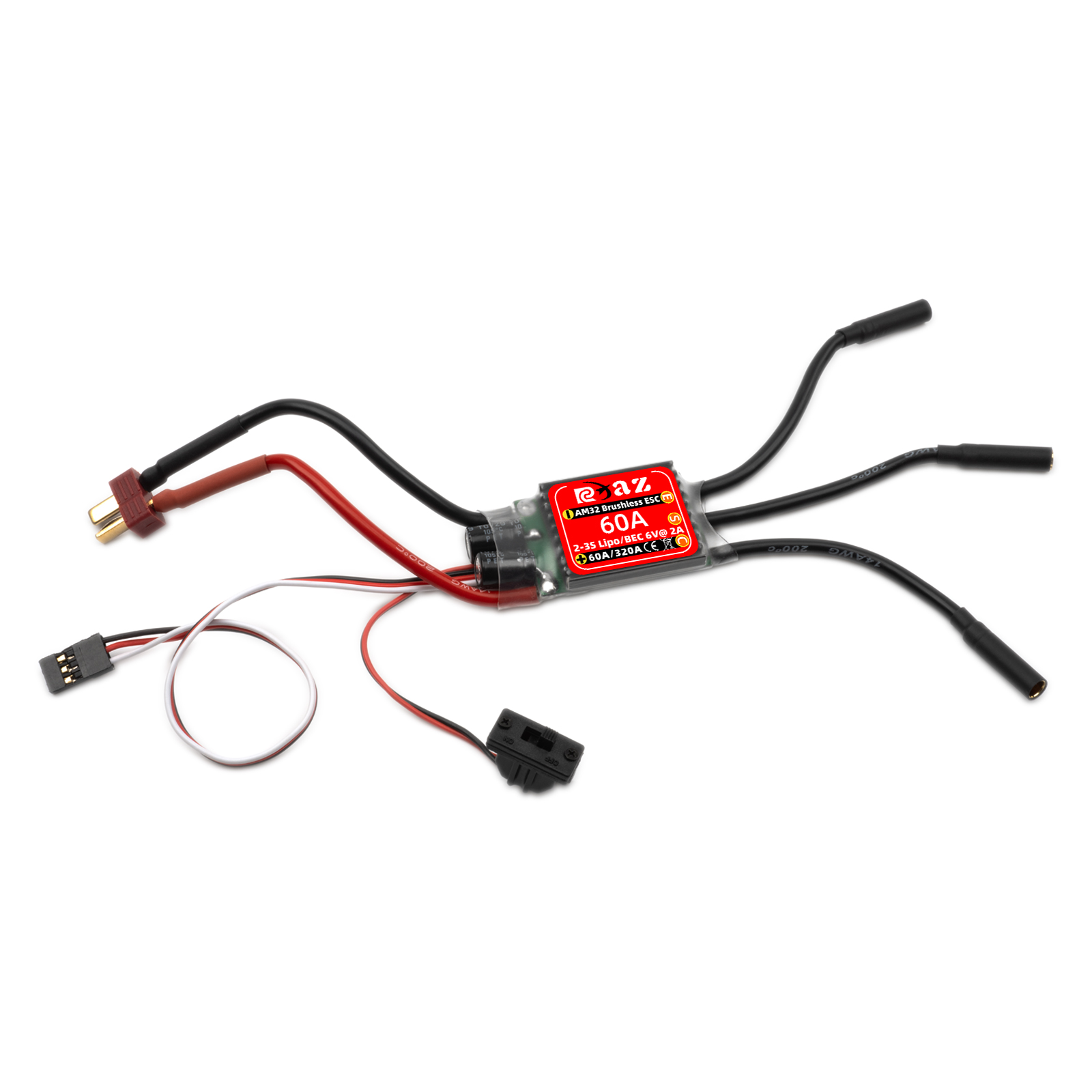 RCXAZ AM32 60A وحدة تحكم إلكتر - مراجعة Rc Submarine Water وسعره